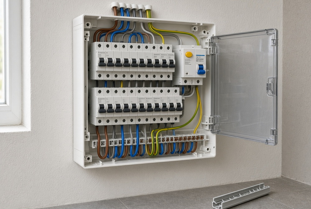 Consumer unit and breakers